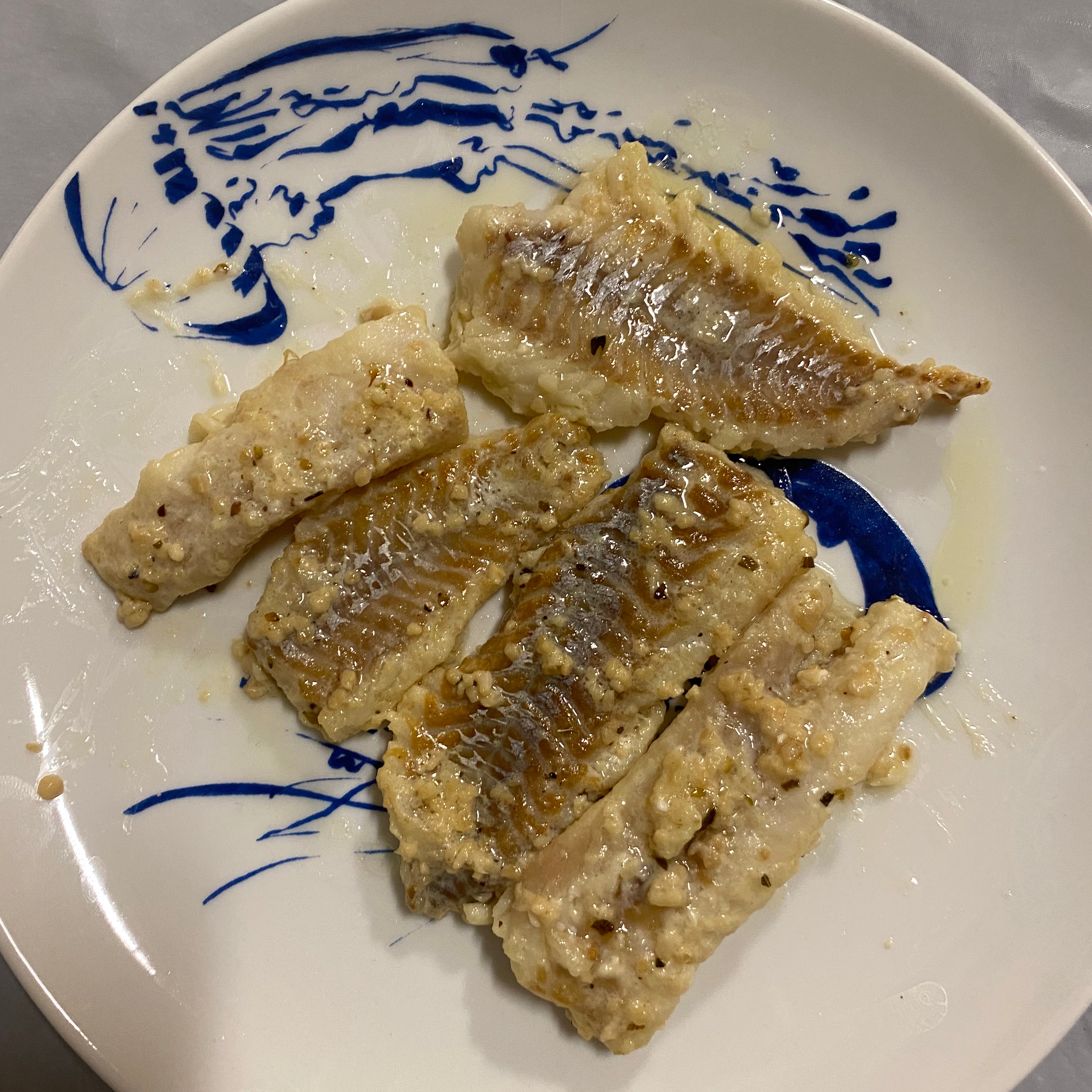 Garlic Butter Poached Pollock