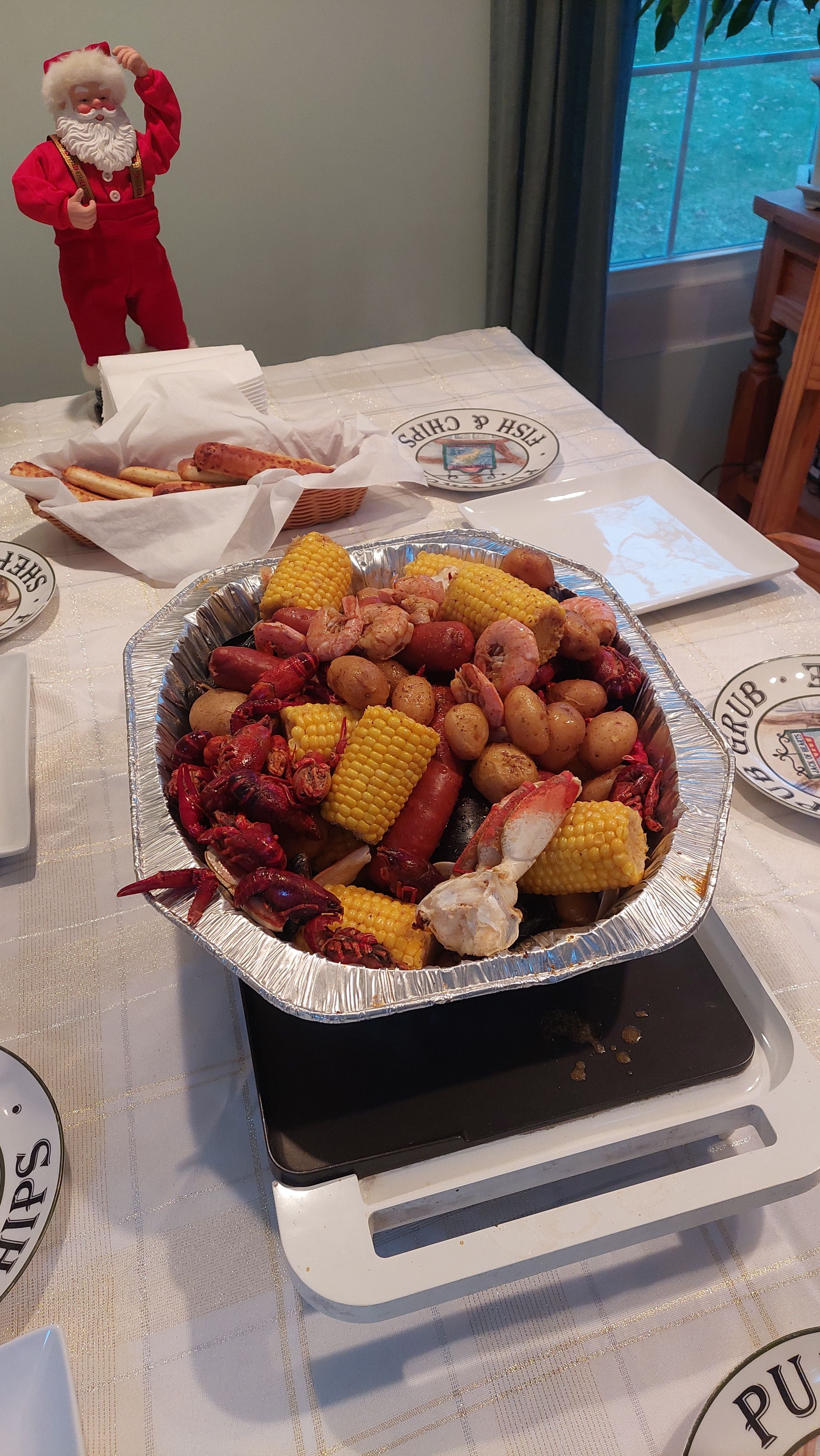 10 Person Seafood Boil Kit COMBO: Crawfish, King Crab, Lobster Tails, Snow Crab, Shrimp,  + 5 Butters (5 Pack)