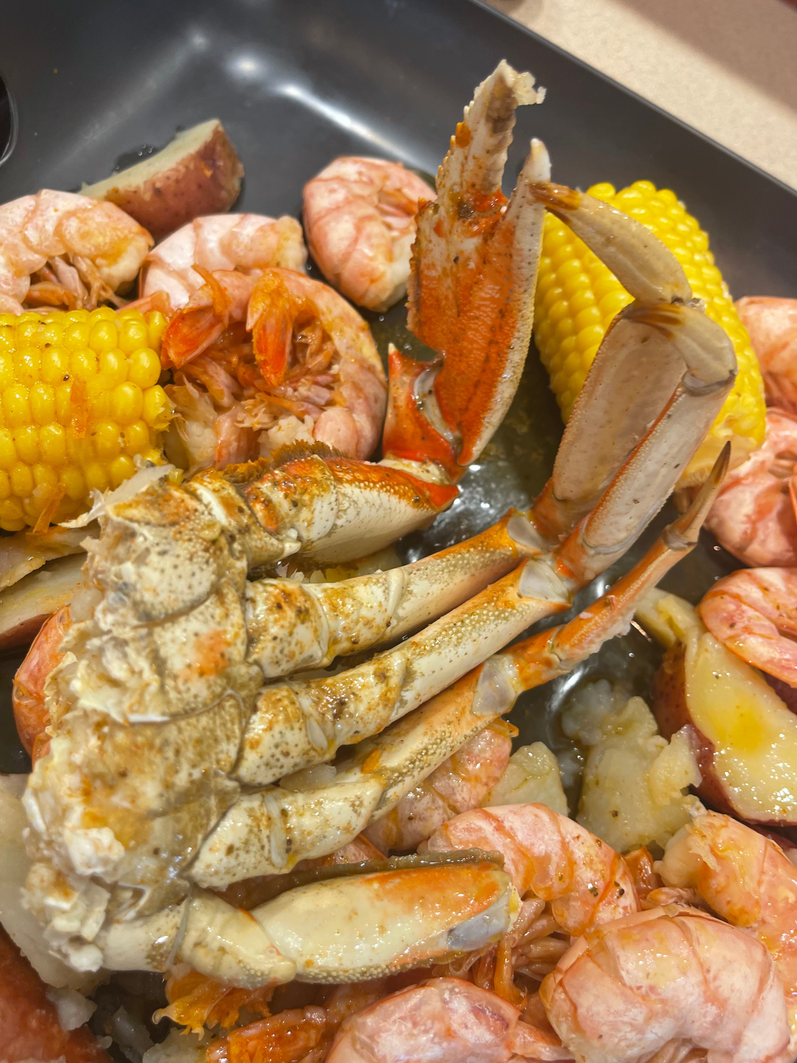 6 Person Seafood Boil Kit COMBO: Lobster Mania, Crab, Shrimp + 3 Butters (3 Pack)