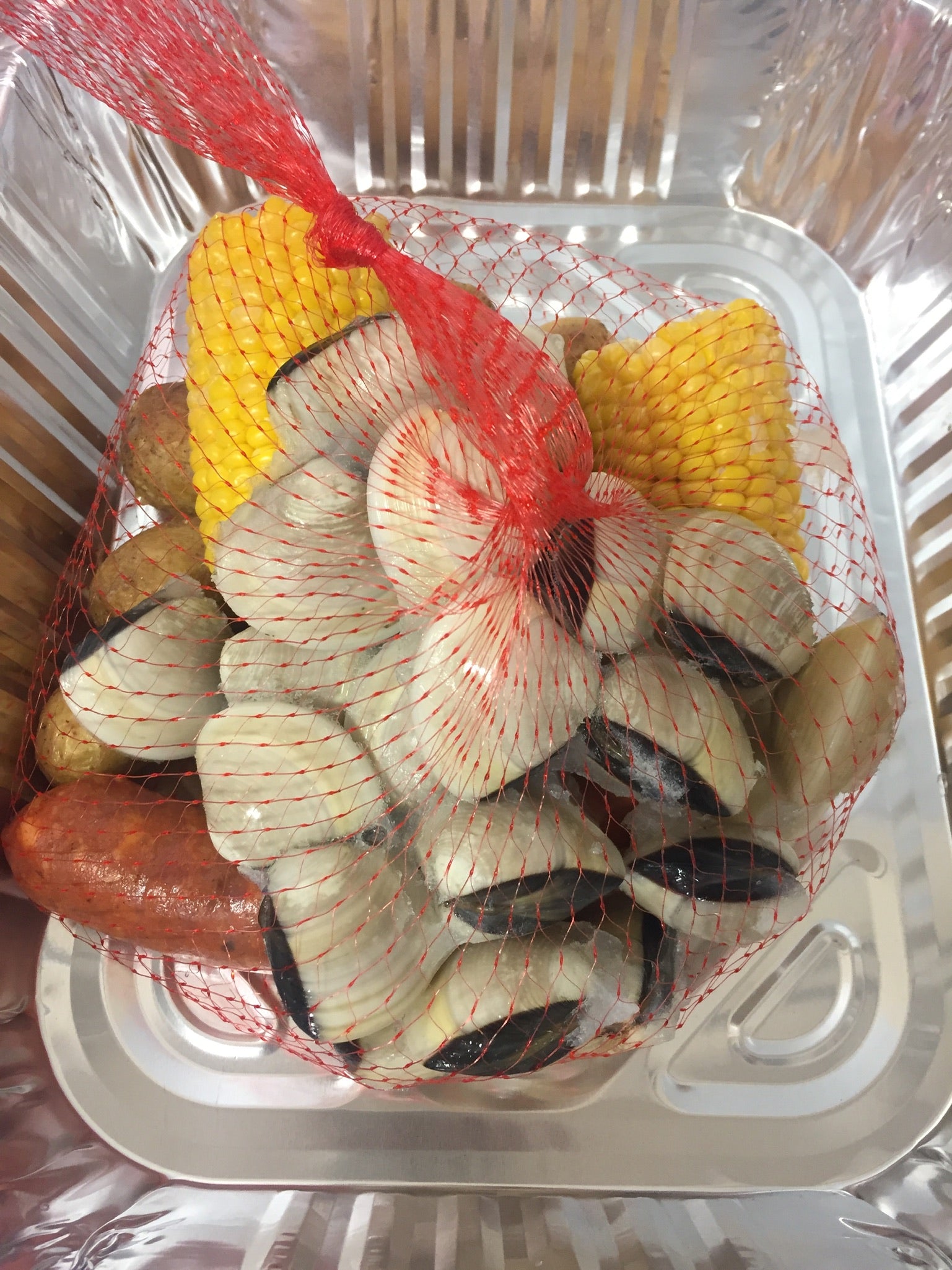 2 Person Clam Seafood Boil Meal Kit Pack