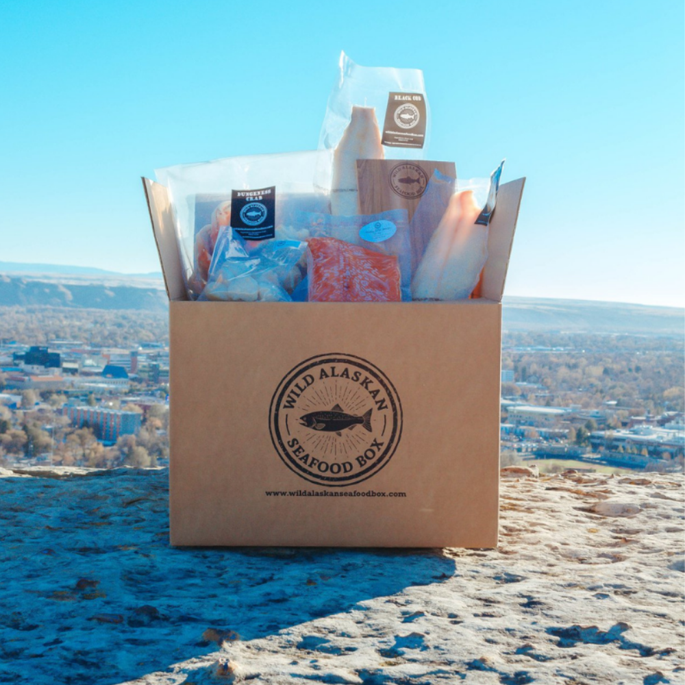 alaskan fish box Alaskans Own Gift the Wild Combo Box is perfect for those new to Alaskan seafood (AUTO SHIP ONLY) Red &