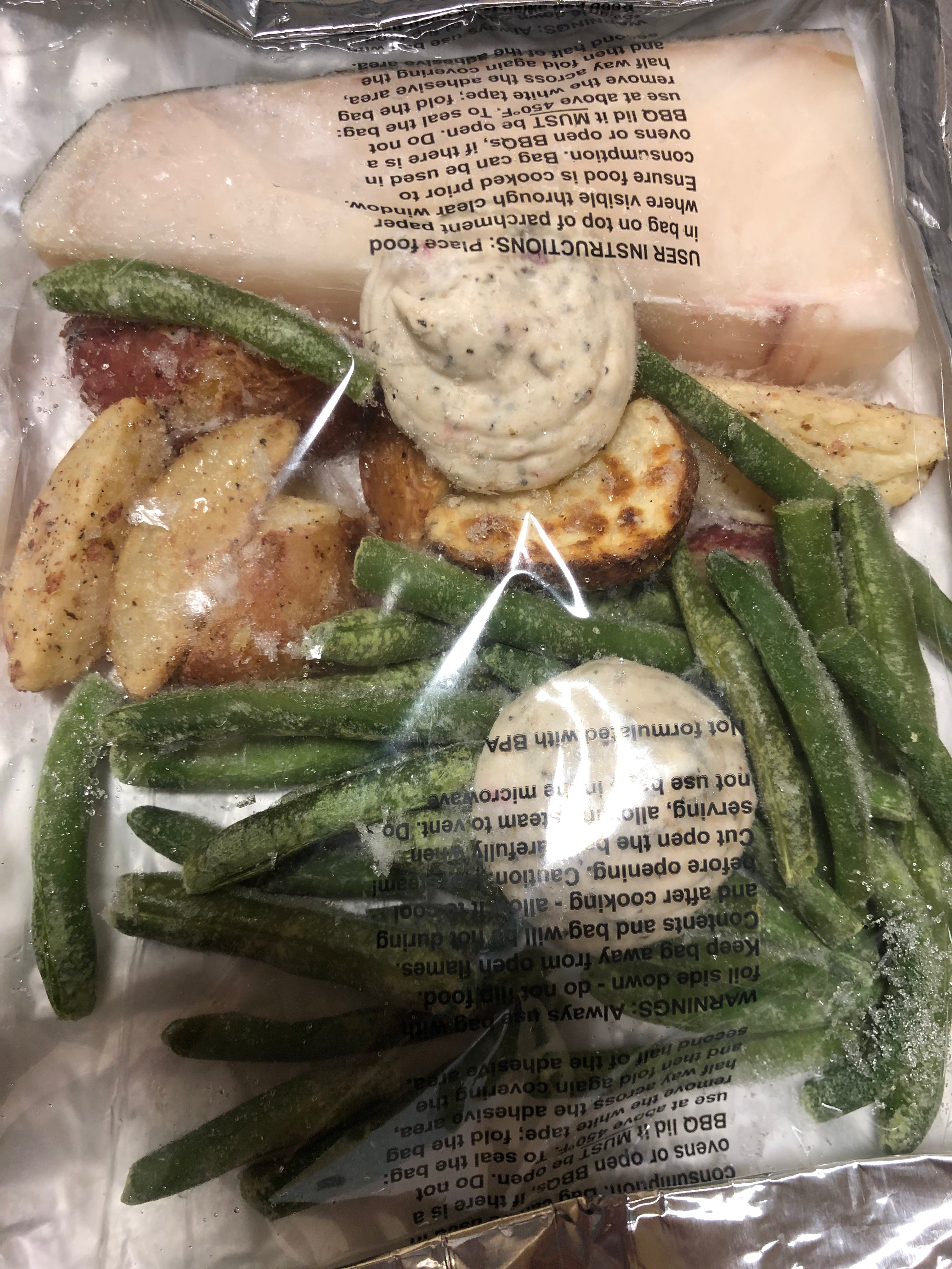 5 Individual Meals - Halibut Dinner Kits