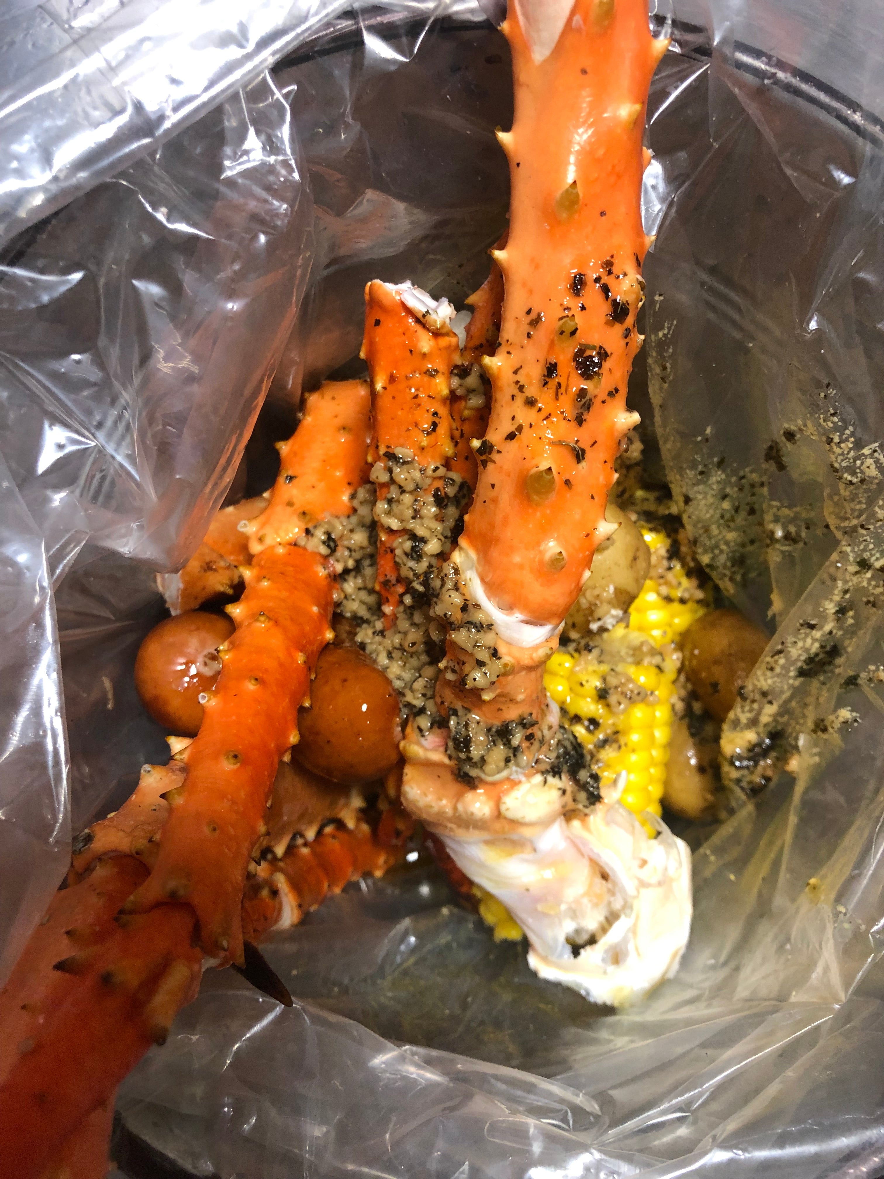 8 Person Seafood Boil Kit COMBO: King Kong, Lobster Mania, Snow Crab, Shrimp,  + 4 Butters