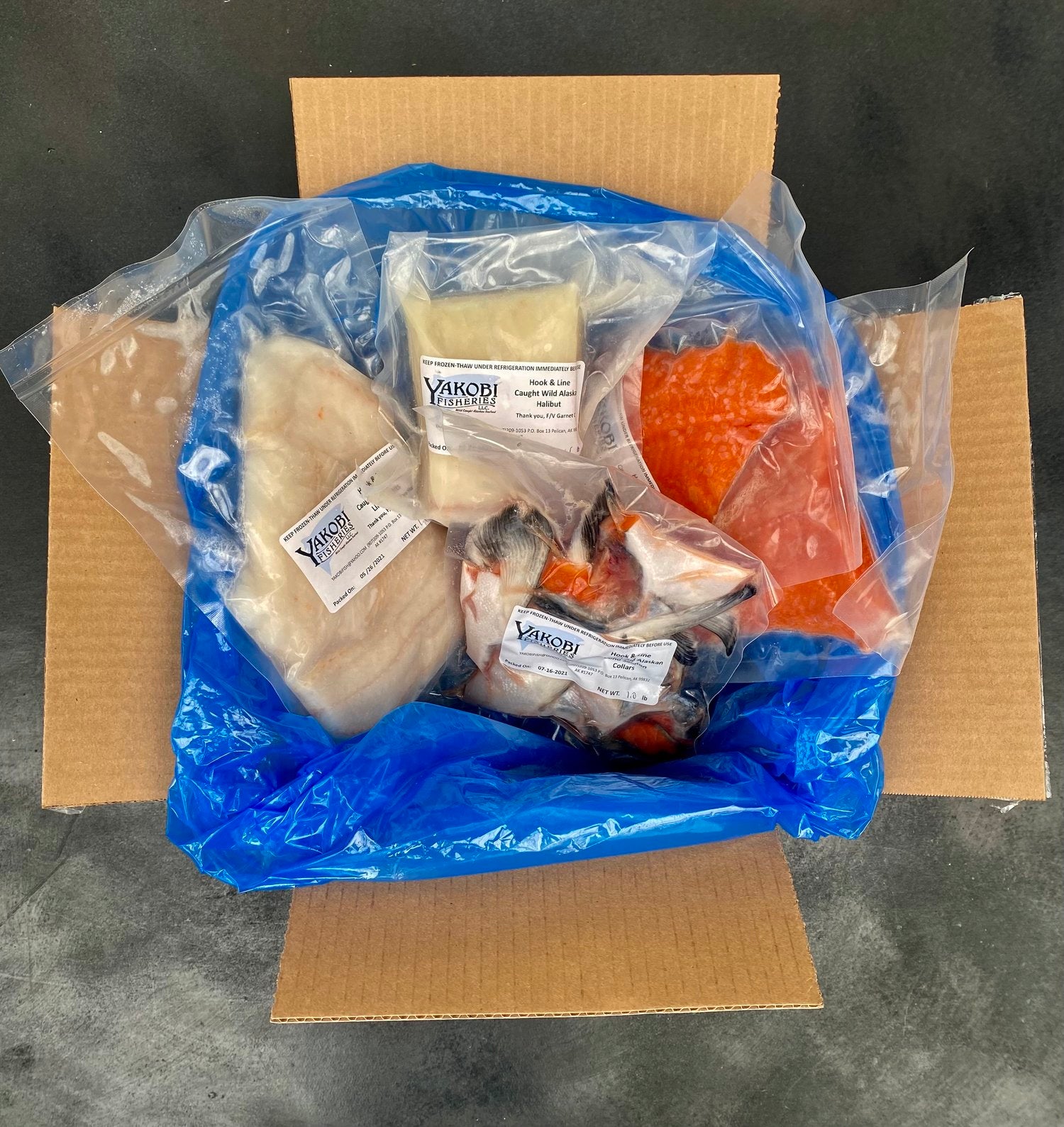 AUTO SHIP ONLY) Red & White Box 3 or 5 lb. – Alaskan Seafood Guys